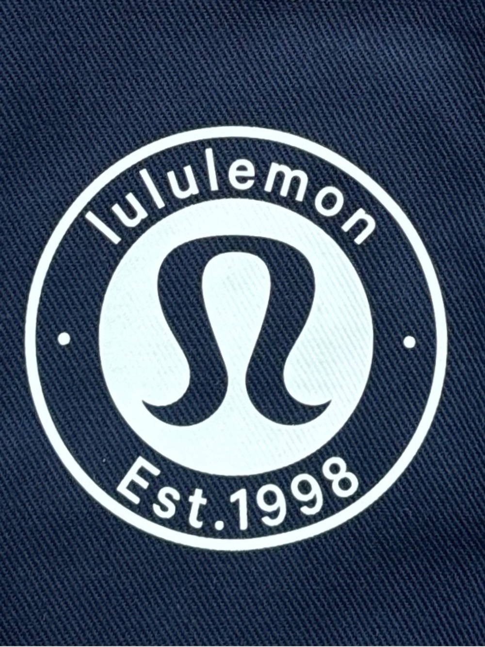 NWT Lululemon Daily Multi Pocket Mini Canvas Tote Bag In True Navy/Bone - Picture 4 of 9
